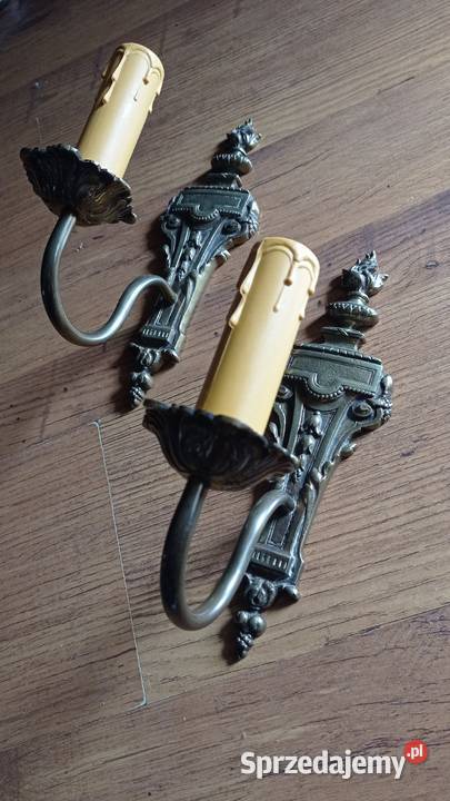 Stare mosiężne kinkiety Włocławek sprzedam