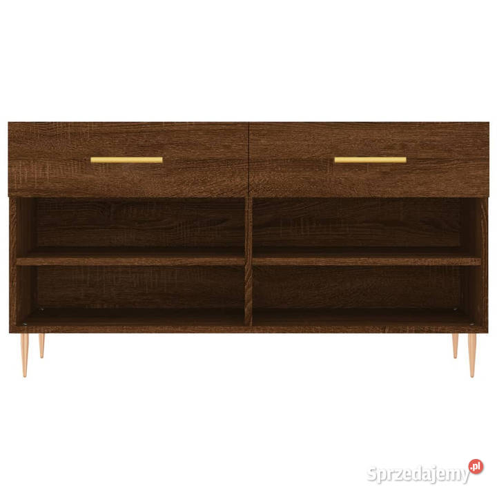 Ławka z miejscem na buty brązowy dąb 102x35x55 Warszawa