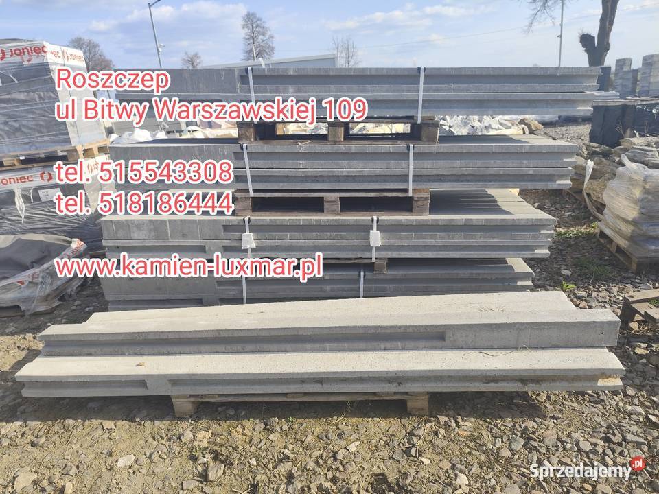 Słupek betonowy 275 ogrodzenie betonowe na 4 Roszczep