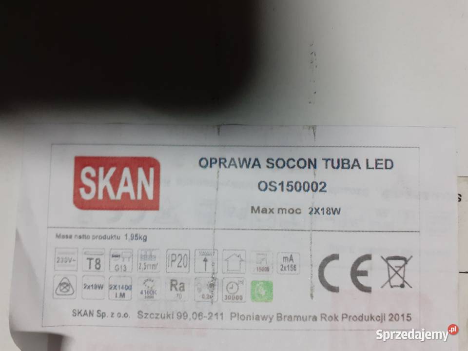 Oprawa Lampa LED Rury 1200 mm Warszawa