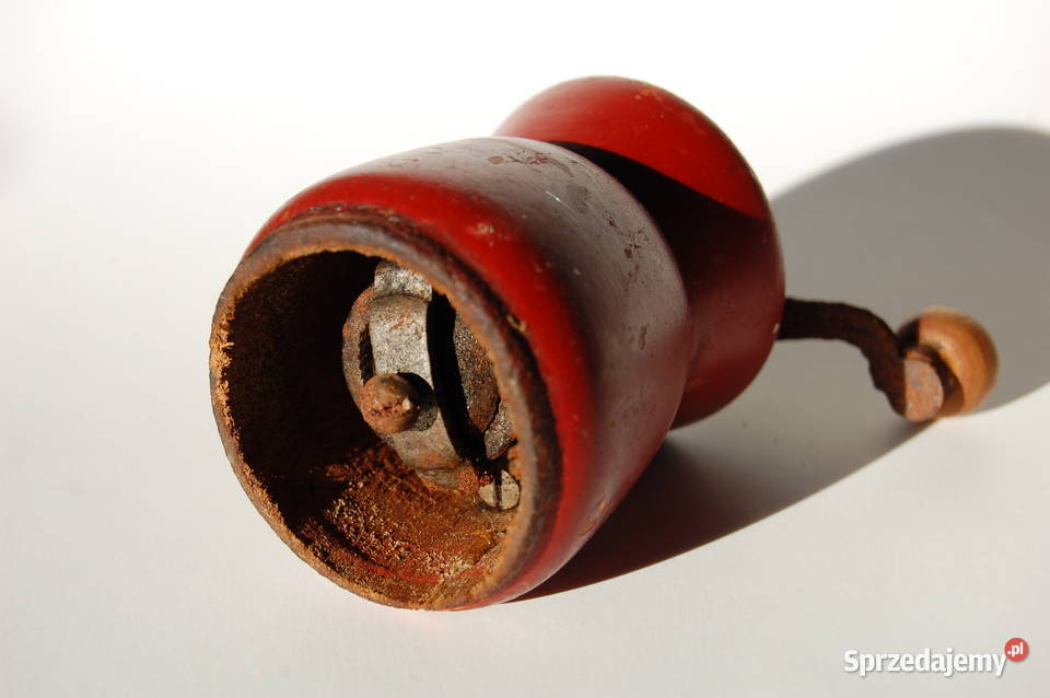 Stary drewniany młynek do pieprzu drewno Lublin sprzedam