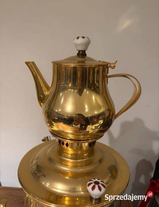 Przepiękny Pozłacany Samowar Renomowanej Firm Bydgoszcz