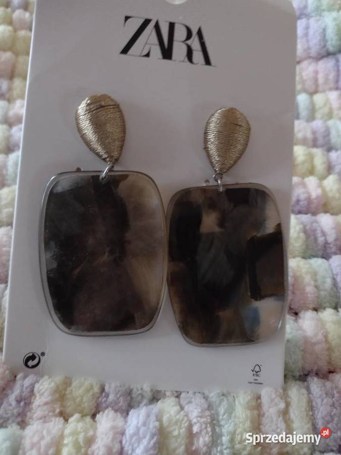 ZARA Duże kolczyki wieczorowe z Madrytu NOWE Kraków