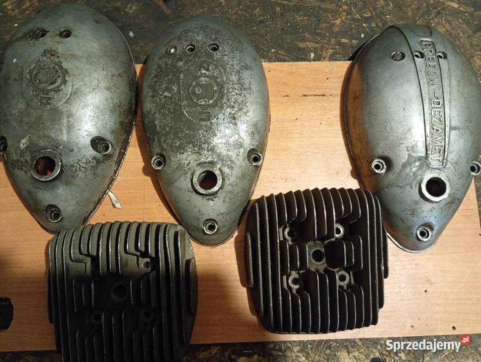 pokrywy sprzęgła WSK 125 i głowice Białobrzegi