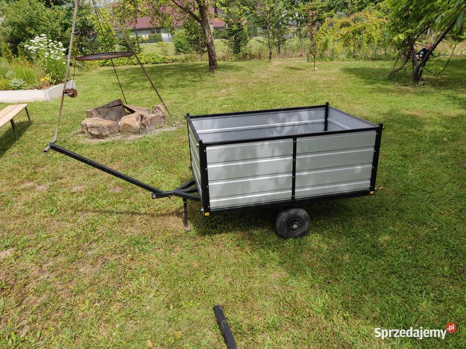 Przyczepka do traktorka kosiarki wózek ogrodowy sprzedam