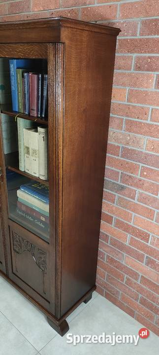 Piękna biblioteka witryna dębowa Łagów sprzedam