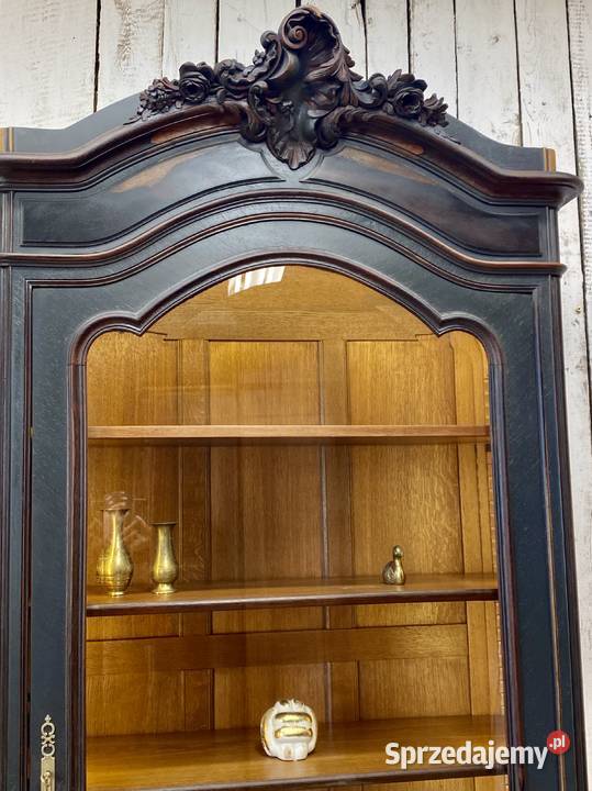 BIBLIOTEKA witryna antracyt Louis XV Francja Warszawa