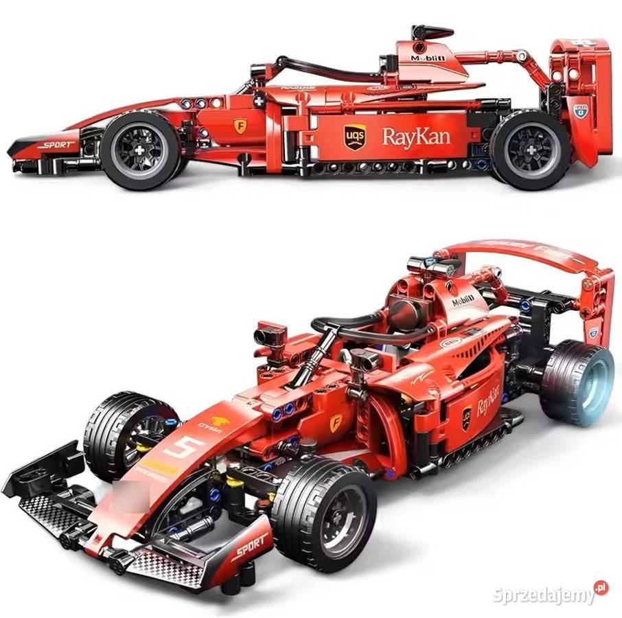 Klocki wyścigówka F1 prezent wieku 6 Milanówek