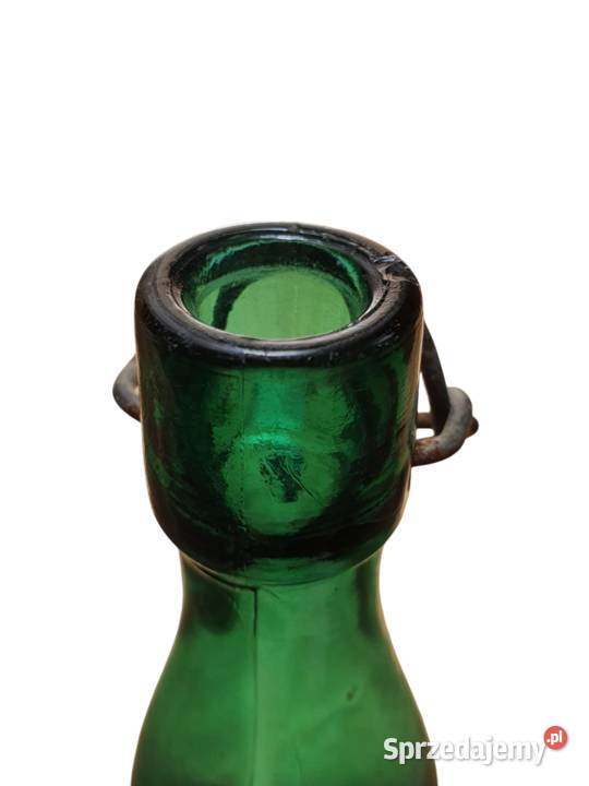 Stara szklana butelka z porcelanowym korkiem Cieszyn