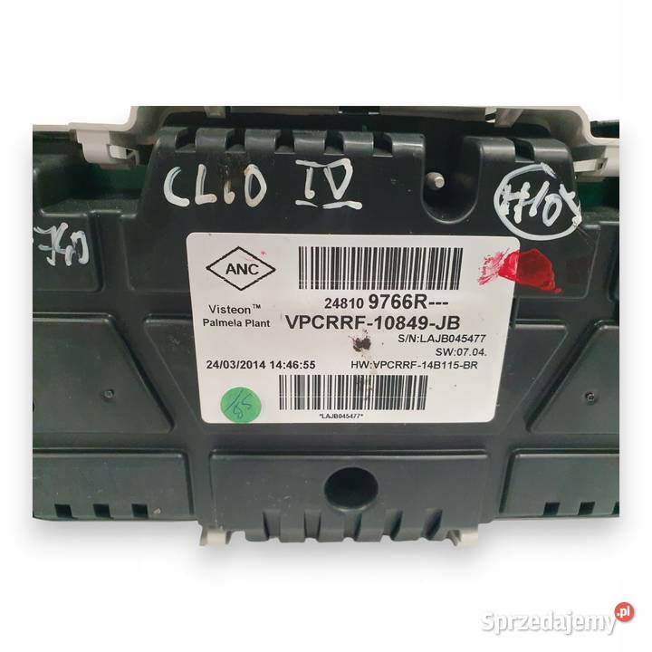 LICZNIK ZEGARY 248109766R Renault Clio IV 12 16V Chełm