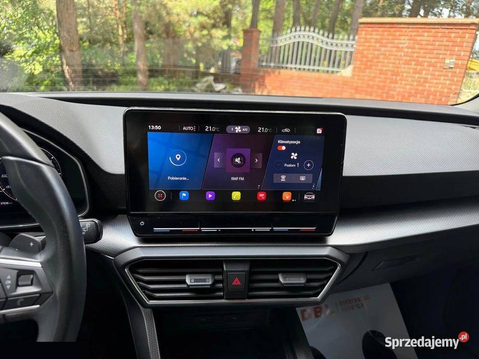 Seat Leon 10 eTSI Full LED DSG 110 2022r niski nieuszkodzony wielkopolskie Krotoszyn