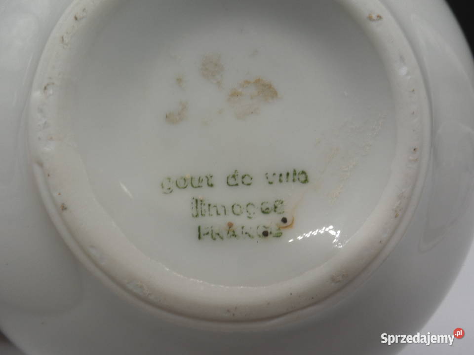 Elegancki Biały Wazonwazonik porcelanowy Limoges Raszków