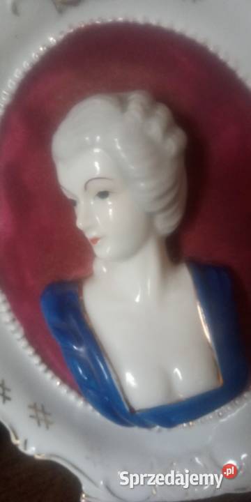 Porcelana Francja stare medaliony popiersia Gniezno
