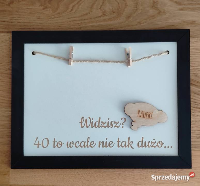 Prezent ramka na 40 urodziny Radka Wałbrzych