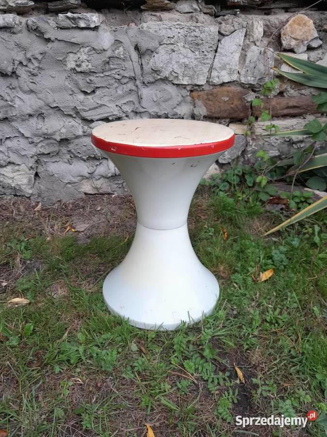 Stary plastikowy taboret PRL klepsydra pojemnik Antyki, Sztuka, Kolekcje Dąbrowa Górnicza