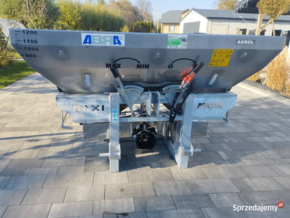 Rozsiewacz nawozów Maxi Abra 1200 l dwutarczowy Sandomierz