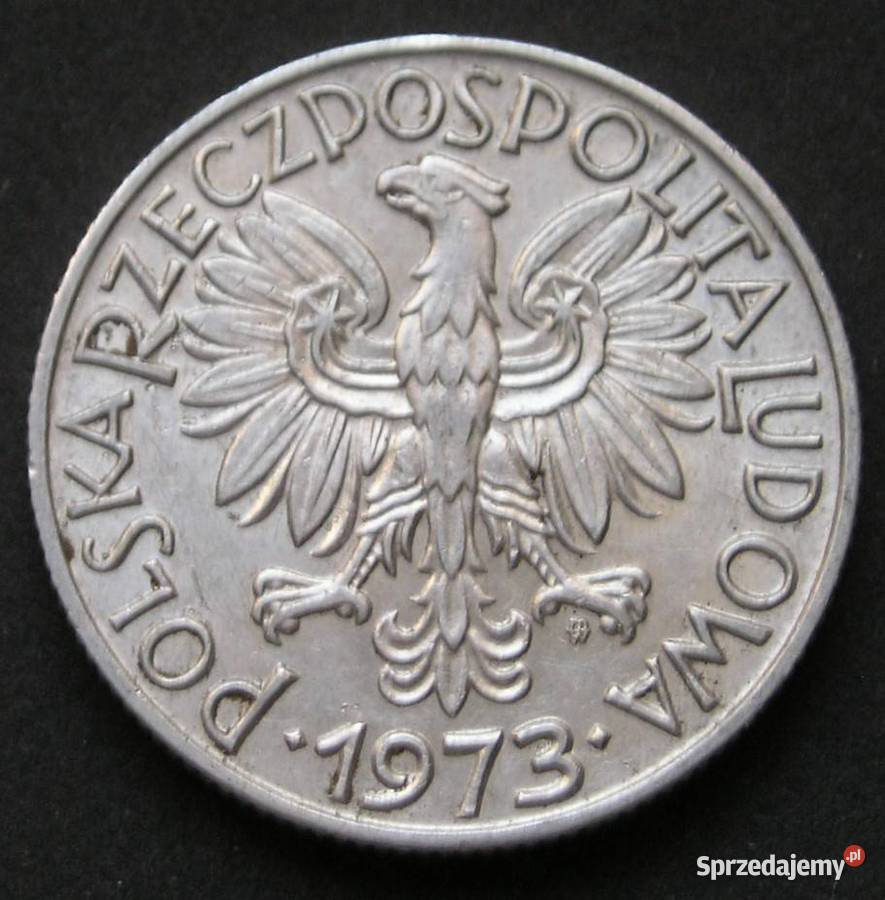 Polska 5 złotych 1973 Rybak stan 12 łódzkie Łódź