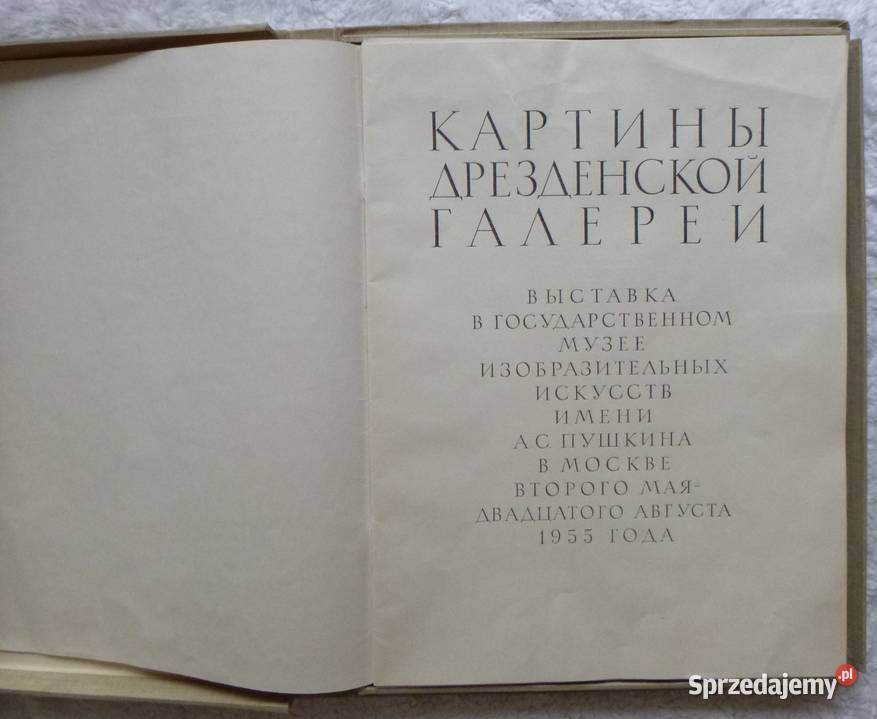 Album obrazów Galerii Drezdeńskiej rosyjsku Warszawa sprzedam