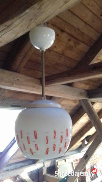 Retro lampa wiszaca z 50 tych lat recznie dolnośląskie