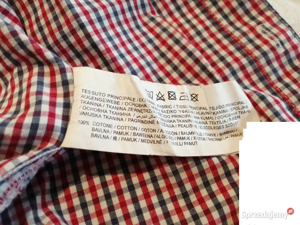 Koszula rozpinana w kratkę krótki rękaw 9298 Rozmiar 92 Czeladź sprzedam