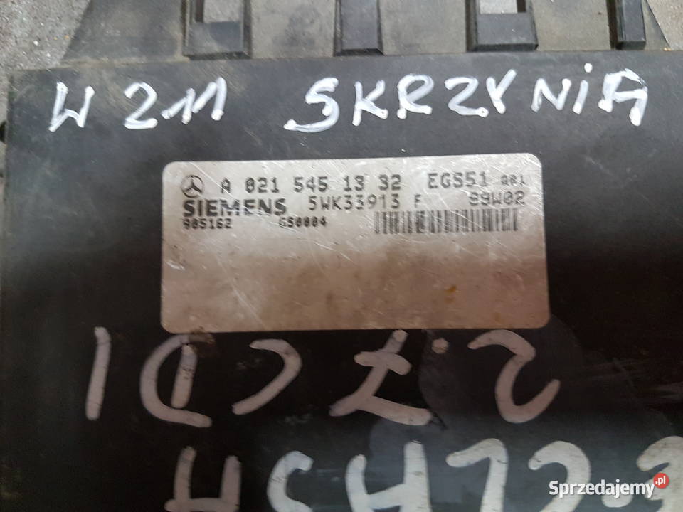 MERCEDES E KLASA 27 CDI KOMPUTER SKRZYNI Turek