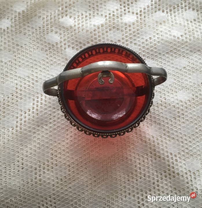 Cukiernica z czerwonym szkłem Pozostałe Kraków sprzedam