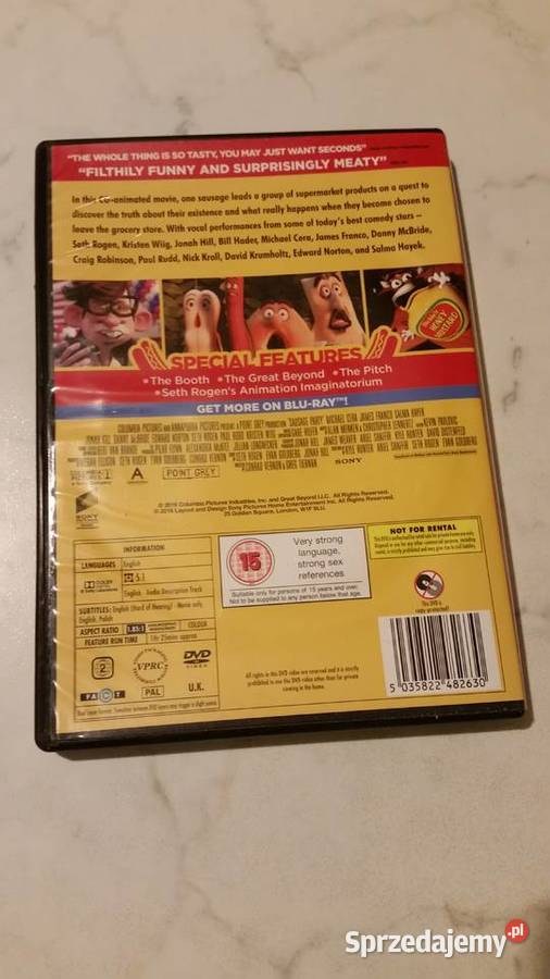 SAUSAGE PARTY 2016 COLUMBIA PICTURES DVD VIDEO Puławy