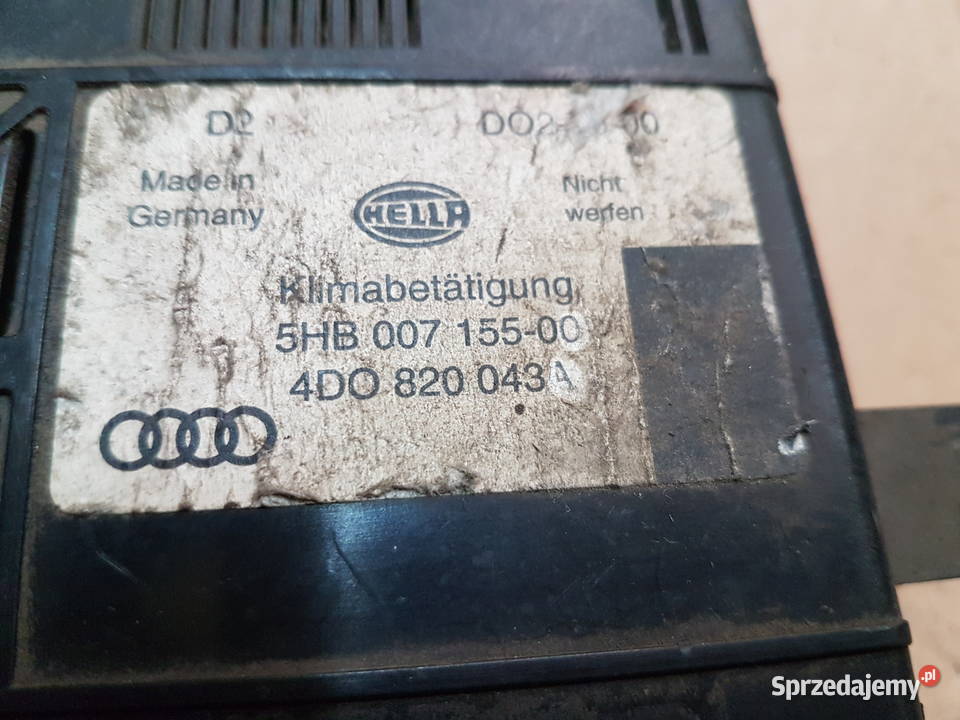 AUDI A6 C5 PANEL NAWIEWU KLIMATYZACJI 4D0820043A Części wielkopolskie