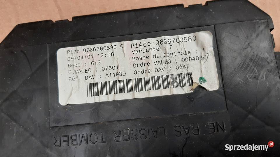 zestaw startowy Peugeot 307 20 HDI 9641849280 dolnośląskie