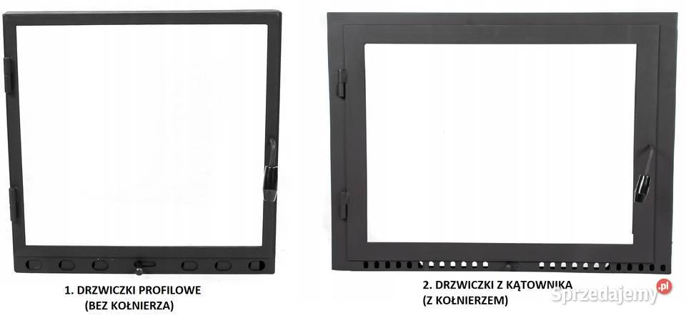 DRZWICZKI STALOWE dwuskrzydłowe Z SZYBĄ na stal Radziszów