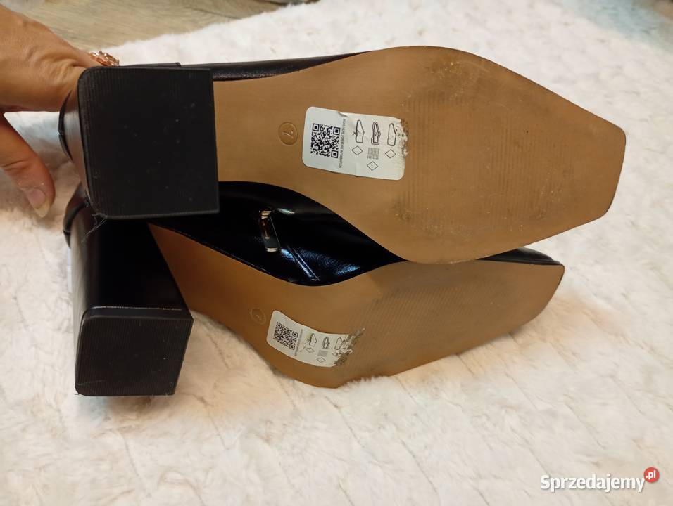 40 ASOSCzarne botki wieczorowe z Londynu 26cm Kraków