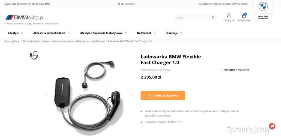 ładowarka so samochodów elektrycznych BMW Pozostałe pomorskie Gdańsk