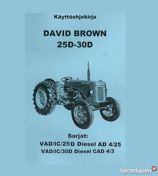 David Brown 25D 30D ksiązka serwisowa wysyłka Kielce