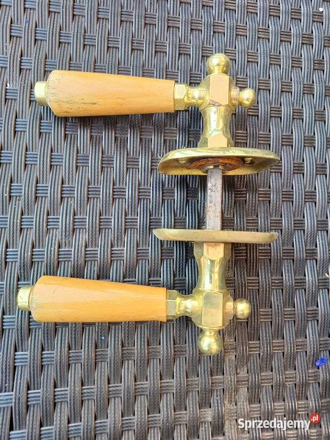 stara klamka mosieżna tanio okazja Dom i Ogród łódzkie Pabianice