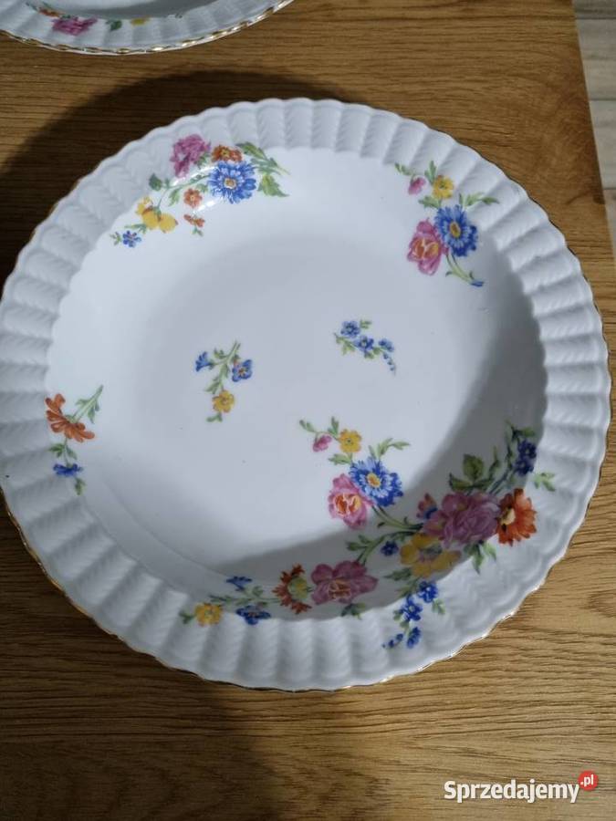Talerze Porcelana Francuska Limoges Wola Podłężna