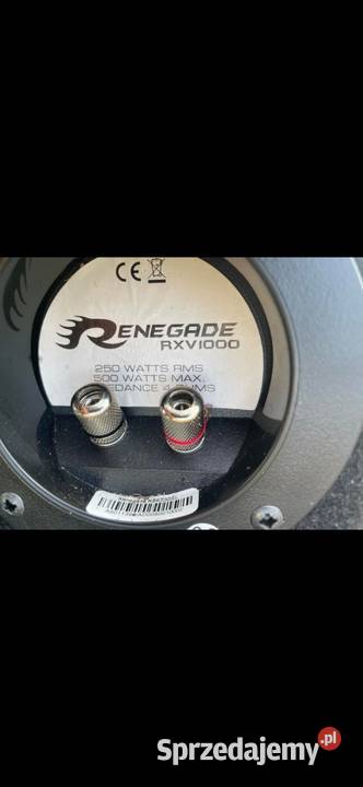 Car Audio WzmacniaczTuba Renegade Ilość kanałów 2 Wzmacniacze Nowa Sól