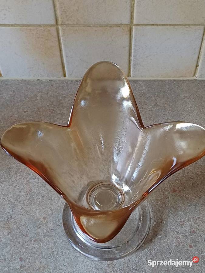 vintage wazon szklany Nowy Targ sprzedam