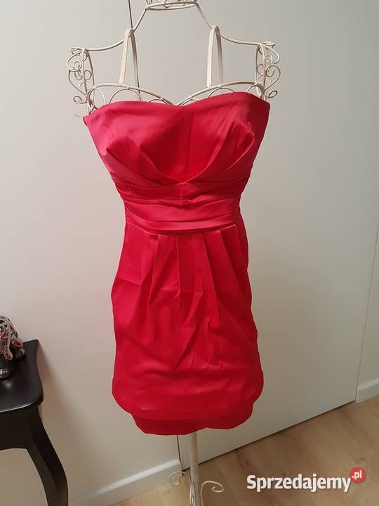 Przepiękna sukienka w kolorze malinowym 36 Warszawa