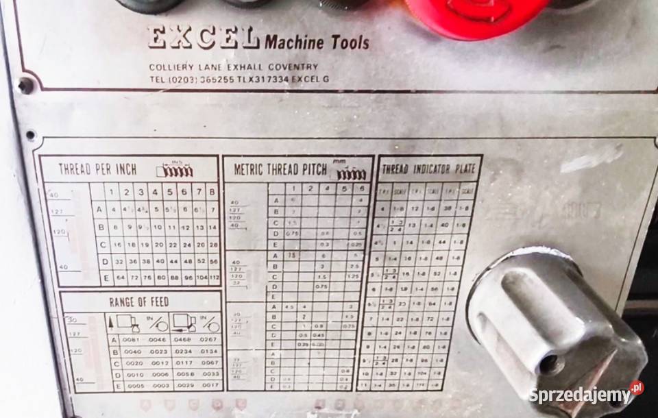 Tokarka do metalu Excel mała TSB 20 Tum 25 Tue