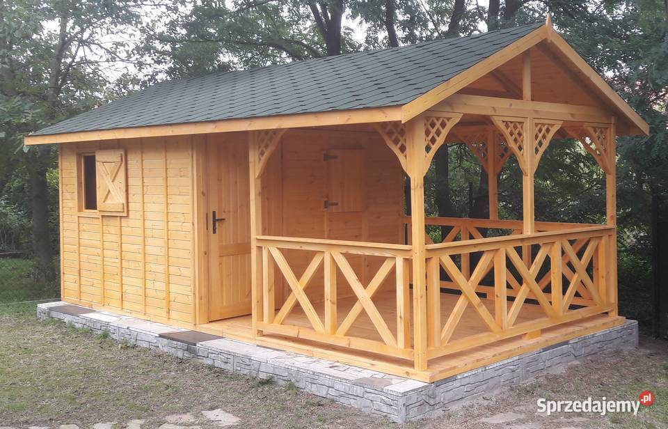 Domek letniskowy ogrodowy drewniany altana Zimnowoda