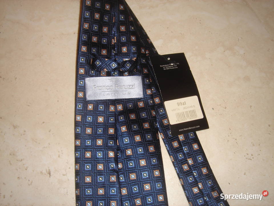 Krawat jedwabny nie używany Franco Feruzzi Łódź sprzedam