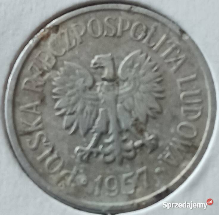 20 Groszy 1957 r Szeroka data rzadkość Konin