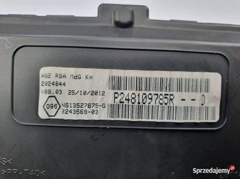 LICZNIK ZEGAR RENAULT MASTER III P248109785R Pozostałe Lipno