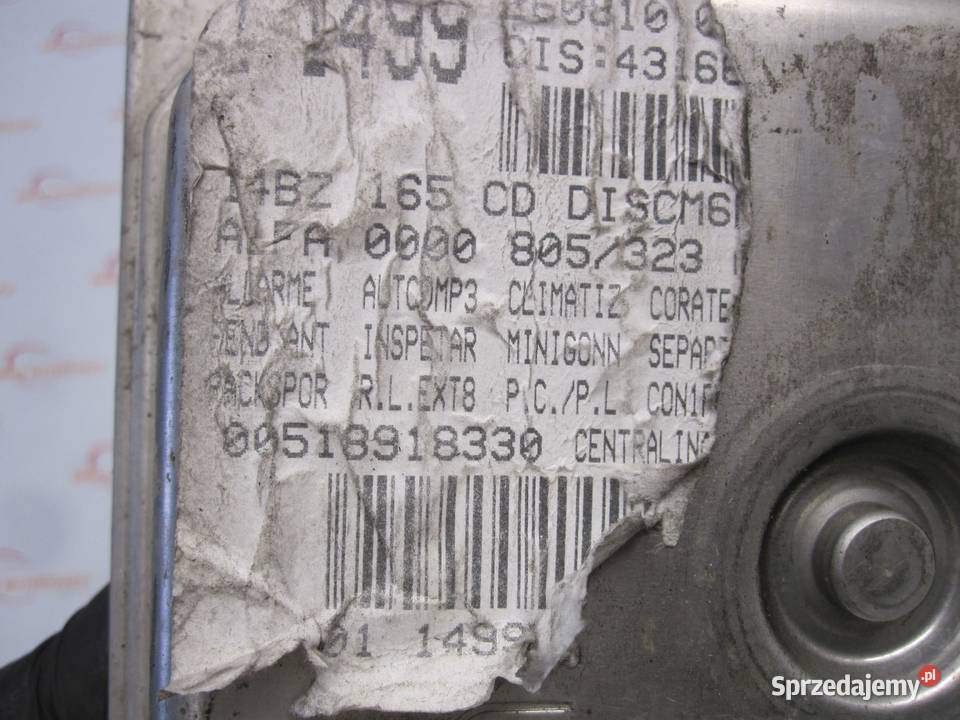 GIULIETTA 14 B 10r sterownik komputer silnika