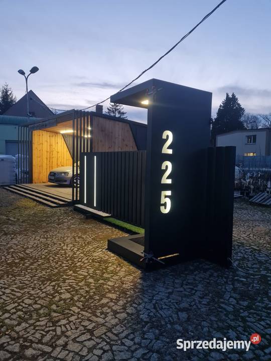 OGRODZENIE PALISADA Z OŚWIETLENIEM Szczecin