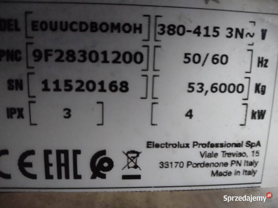 Opiekacz ELECTROLUX Professional EOUUCDBOMOH sprzedam