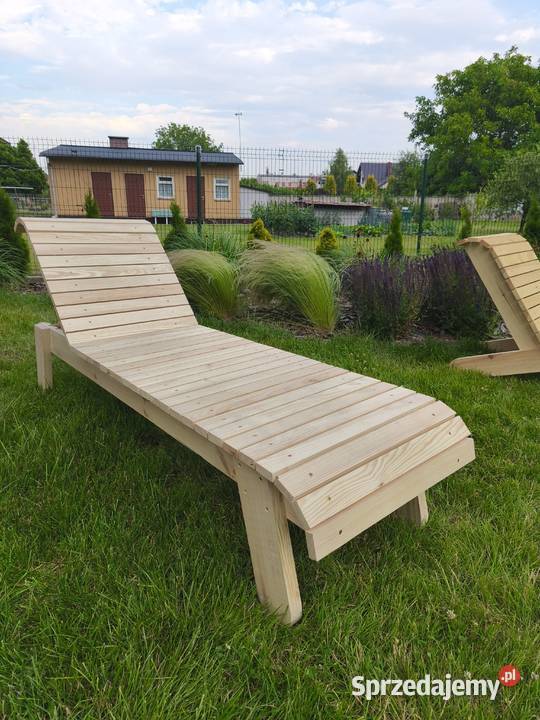 leżak ogrodowy drewniany Warszawa