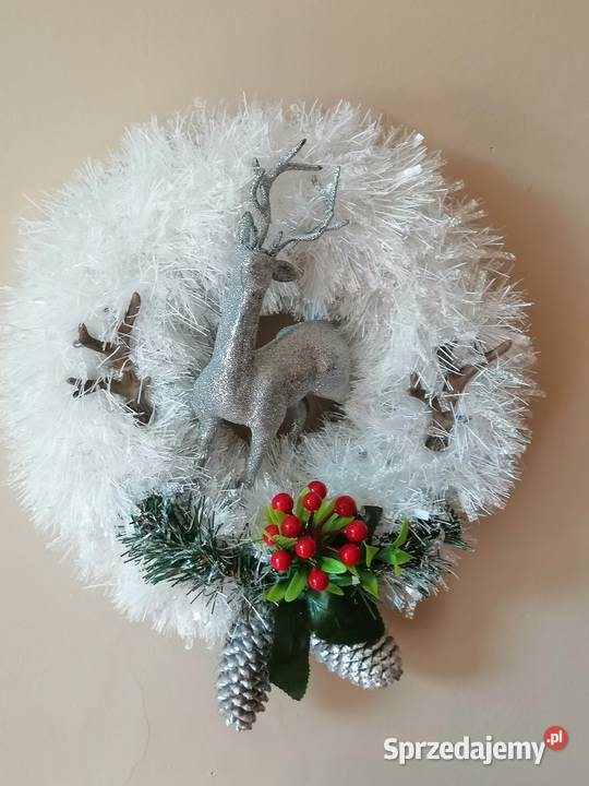 Wianek świąteczny na drzwi Ozdoby śląskie Katowice