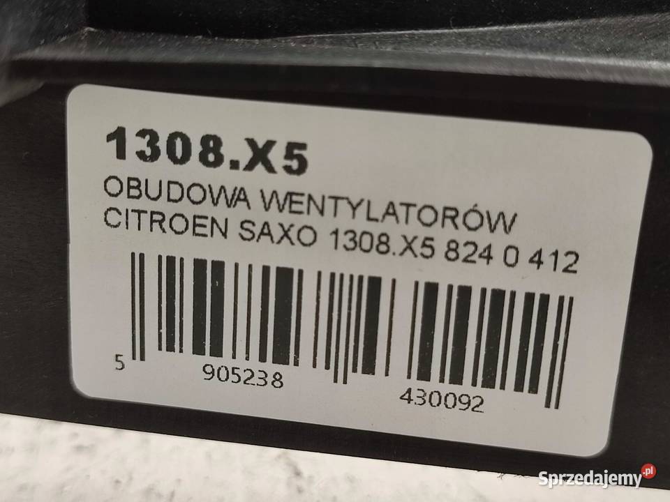 OBUDOWA WENTYLATORA CITROEN SAXO S0 S1 S3 9604