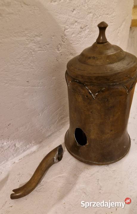 Stary DZBANEK miedziany z patyną z brązu Lublin sprzedam